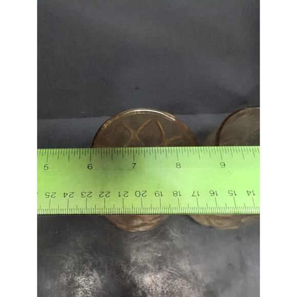 Anchor Hocking Smoke Brown Glasses, Madrid Tumblers Set of 2, Diamond MCM‎ 10oz - Picture 9 of 9